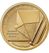// 1 dolar, SUA, 2020 // - Scala variabilă Gerber este un instrument des utilizat de către ingineri şi arhitecţi încă din anii 1950. Moneda statului Connecticut – parte a colecţiei „Inovatori americani” – îl prezintă pe Joseph Gerber cu invenţia lui revol