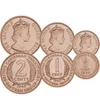 1/2, 1, 2 cent, Caraibe, 1955-65 Teritorii britanice din Caraibe
