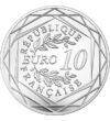  10 euro  Fotbal Euro  Ag 333  2016 Franţa