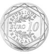 România a deschis EURO 2016, 10 euro, argint, Franţa, 2016