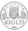 Protejarea copiilor, 100 lei, argint, România, 1996