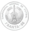 Campionatul Mondial de Fotbal , 100 lei, argint, România, 1998