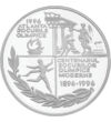 Centenarul Jocurilor Olimpice, 100 lei, argint, România, 1996