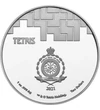 2 dolari Elemente Tetris stemă val.nom.  argint de 999/1000 311 g Niue 2021