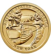 1 dolar, Canalul Erie din New York, cupru, nichel, 8,1 g, SUA, 2021
