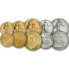 5 10 20 centime 1/2 1 2 5 10 20 franci    0 Franţa 1960-2001