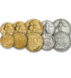 5 10 20 centime 1/2 1 2 5 10 20 franci    0 Franţa 1960-2001