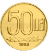  50 lei A. I. Cuza 1991-1996 aurit România