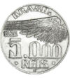 5000 reis Aripă   argint de 600/1000 10 g Brazilia 1936-1938