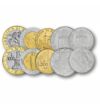 1 2 5 10 20 50 100 200 500 1000 lire VAN TANÚSÍTVÁNY   0 San Marino 1973-1997