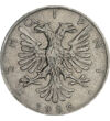 1/2 lek Vultur cu stemă  nichel 6 g Albania 1926