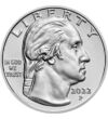 25 cenţi Portretul lui Washington  cupru nichel 567 g SUA 2022