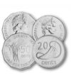 5 10 20 50 cenţi    0 Insulele Fiji 1969-1985