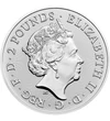 2 lire Elisabeta a II-a  argint de 999/1000 311 g Marea Britanie 2022