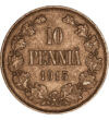 10 pennia Anul  cupru 128 g Finlanda 1914-1917