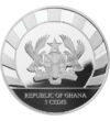5 cedi Stemă  argint de 999/1000 311 g Ghana 2022