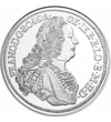 Francisc de Lorena taler din 1753, replică fidelă placată cu aur şi argint