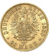  20 mărciaurWilhelm II.1888-1913 Imperiul German