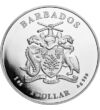 1 dolar Stemă  argint de 999/1000 311 g Barbados 2022