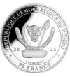 20 franci Stemă   argint de 9999/1000 311 g Congo 2022