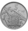  5 pesete Franco 1957-75 Spania