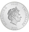 2 dolari Elisabeta a II-a   argint de 999/1000 311 g Niue 2022
