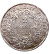 2 franci Coroană   argint de 835/1000 10 g Franţa 1870-1895