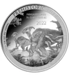 20 franci, Dinozaur parasaurolophus, argint de 999,9/1000, 31,1 g, Congo, 2022