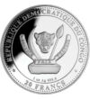 20 franci Stema ţara  fineţe argint de 9999/1000 311 g Congo 2022