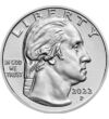 25 cenţi Portretul lui Washington  cupru nichel 567 g SUA 2022