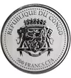 500 franci Stemă  argint de 999/1000 311 g Congo 2022