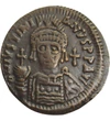 follis, replică, Iustinian I, cupru, zinc, 14,40 g, Imperiul Bizantin