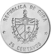  25 centavos Humboldt 1989 Cuba