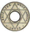 1/10 pence Coroană val. nom. inscripţii în arabă cupru nichel 19 g Africa de Vest Britanică 1938-1947