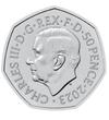50 pence Charles al III-lea val. nominală  cupru nichel 8 g Marea Britanie 2023