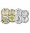 1 2 5 10 20 50 pence 1 2 lire    0 Gibraltar 2000-2016