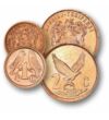 1 2 5 cenţi    0 Republica Africa de Sud 1990-2000