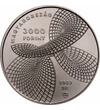 3000 forinţi Topologia geometrică val.nom.  cupru nichel 125 g Ungaria 2023