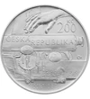 200 coroane Scris Braille tipografie mânăval.nom. argint de 900/1000 13 g Cehia 2013