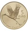 5 euro, Barza neagră, val.nom., cupru, nichel, 19 g, Slovacia, 2023