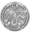 50 franci, Ilistraţie dragon, , greutate, argint de 999/1000, 31,1 g, Rwanda, 2024
