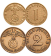 2x1 2 2x5 2x10 2x50 pfennig 1 2 5 mărci  Al Treilea Reich 1933-1945