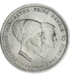 10 coroane, Margareta a II-a, prinţul Henrik, argint de 800/1000, 20,5 g, Danemarca, 1967