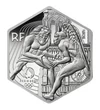 10 euro, Hercule,Notre Dame, Cinci inele olimpice, argint de 500/1000, 17 g, Franţa, 2024
