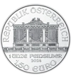 15 euro Fineţe  orgă argint de 999/1000 311 g Austria 2024