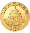 100 yuani Ursul Panda  aur de 999/1000 8 g China 2021