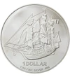 COOK/ 1 dolar,Corabia Bounty,Ag,2009-10, Insulele Cook