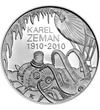  200 kč Karel Zeman Ag proof2010 Cehia