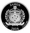 2 dolari Stemă   argint de 999/1000 311 g Samoa 2024