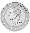 1 dolar Charles al III-lea  argint de 9999/1000 311 g Australia 2024